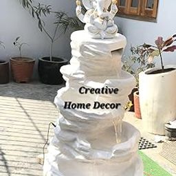 Creative Home Decor 4 Feet Spiral Ganesha Water Fountain, Decorative Garden Fountain with LED Lights-image-20