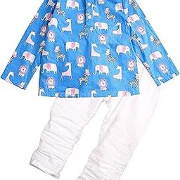 Baby Boys Cotton Printed Kurta Pyjama Set-image-38