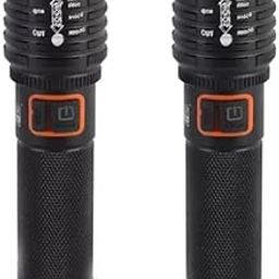 ECOSKY ABS Plastic Rechargeable Torch Light with Multiple Light Modes for Home Torch (Black, 14 cm, Rechargeable)-image-29