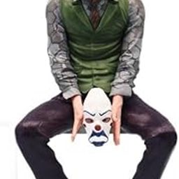 AKSKO 12 Cm Clown-Themed Villain Action Figure – Sitting Pose Figurine with Removable Mask, Multicolor Desk & Car Decoration – Collectible Model Toy (1 Piece)-image-61