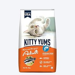 Kitty Yums Adult (+1 Year) Dry Cat Food, Ocean Fish, 3kg-24