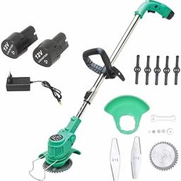 TOMAHAWK® TCBC 12 12v Cordless Green Grass Hedge Trimmer/Cutting/Machine - Lawn Mower Fast Rotation Motor with Multi Blades with 1.5Ah Battery, Charger-13
