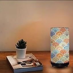 DEC ABODE Digital Printed Table Lamp for Home Decor, Highly Digital Printed Desk Lamp with Lacquer Coating Small Size 5 * 9" Table Lamp for Bedroom-image-114