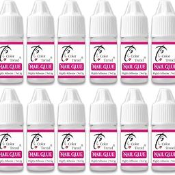 Color Trend Professional Nail Glue for Nail Extension | Strong Glue for Beautiful Fake Nails | Liquid Nail Glue for Nail Art | Adhesive Nail Glue For Salon Worthy Results |Set of 12(5g X 12 PCS)-picture-29
