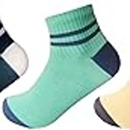MEREXA Men's Women Cushioned High Ankle Sports Socks- Pack of 5 (Black, Dark Grey,Green.Kofhi. Yalo)-image-98