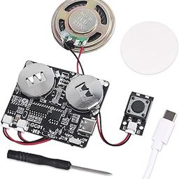 ICSTATION Sound Module, Downloadable Sound Module Voice Button with 8MB Memory Push Button Control Sound Chip for DIY Personalized Voice Recording for Mothers Day Greeting Card-43