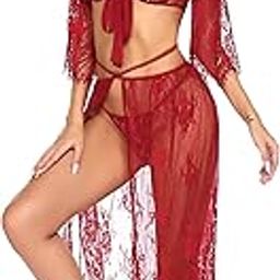 Women Girl Sexy Net Croptop Non Wired Top with Skirt Midi Hot Panty Babydoll for Women | Everyday, Special Occasion Regular Full Coverage Ladies Top, Skirt and Panty Lingerie Set-image-11