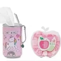 Combo of Wet wipes with 1 AppleShape Paper Soap Portable Travel Soap or Wet Tissue (Colour may vary)-image-17
