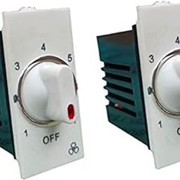 SEER® Ceiling Fan Switch 7 Step Type Fan Regulator use in household, offices, shops, restaurants, hospitals and more (White) Modular(L*B = 5.5 * 2.4cm) pack1-picture-11