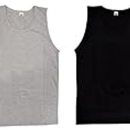 Gym Vest for Men & Boys Sports Running Cotton Sleeveless Vest/Baniyan Modern Fit Solid Inner wear (Pack of 4) in Multi Color-image-40