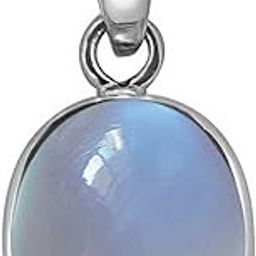 3 to 12.50 ratti Blue Moonstone Pendant Silver Certified Natural ceylone Moonstone-18