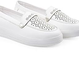 Women's Faux Leather Material Casual Slip-On Loafers Shoes.-image-40