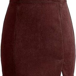 Girl's Faux Suede Mini Skirt 611-image-30