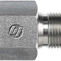 Brennan Industries FS2406-16-12 Steel Tube End Reducer O-Ring Face Seal Fitting, 1-7/16"-12 NPT x 1-3/16"-12 NPT Thread, 1" Female Face Seal x 3/4" Male Face Seal-image-10