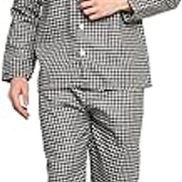 Emperor Men's Cotton Checkered Night Suit-image-25