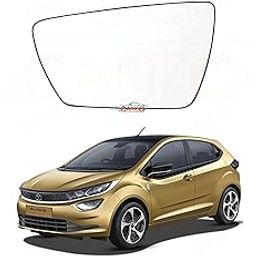 CARIZO® Rear View Mirror Glass (Left/Passenger Side) Compatible with Tata Altroz (2020-23)-19