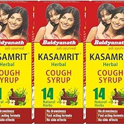 Baidyanath Kasamrit - Herbal Cough Syrup - 100 ml (Pack of 3)-image-90