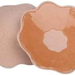 Mini nipple cover flower for Women Disposable Invisible & Natural Satin Nipple Stickers Petals Breast Pasties Reusable Silicone Nipple Pads Cover (Mini Nipple Cover Flower) (1 pair)-image-24