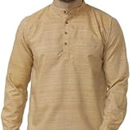 Trending Light Brown Urban Kurta Full Sleeve for Men Pack of 1-image-97