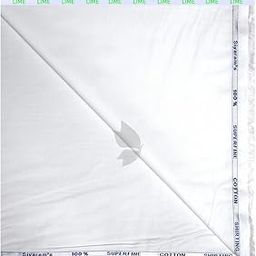 Lime Aroma Pro fabric with 100% Superfine Cotton white Coloured unstitched Shirt fabric - 1.60 Mts / VV2299-image-49