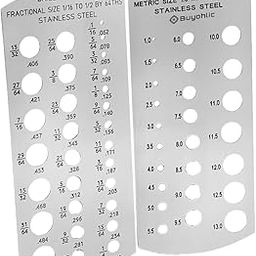 Buyohlic Stainless Steel Drill Gauge Metric and Imperial Set-image-11
