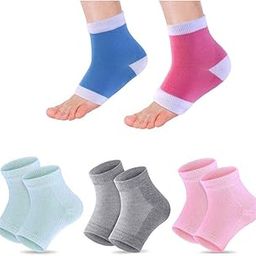 Gel Socks Vented Moisturizing flexible Unisex Gel Heel Socks Day Night Toe Open Feet Care Sets Ultimate Treatment for Dry Hard Cracked Skin with Spa Quality Botanical Gel Pack for women man-picture-18