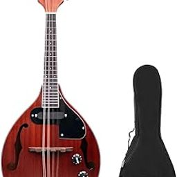 Kadence Solid wood Mandolin with Eq, A style, F Holes, 8 strings with tone and Volume knob-19