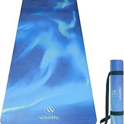 WiseLife PU Natural Rubber Yoga Mat | XL & Extra Wide | Anti-Skid & Slip-Resistant | with Carry Strap - Perfect for Yoga & Workouts (Northen-6MM)-image-81