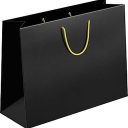 Apex Graphics Black Gift Bags - Large Paper Bags for Return Gifts, Carry Bags for Gifting, Goodie Bags | Pack of 5 | Size 14x10.5x4 Inches-image-66