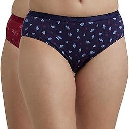 1523 Women's High Coverage Super Combed Cotton Mid Waist Hipster with Ultrasoft Exposed Waistband and StayFresh Treatment (Pack of 2_Prints May Vary)_Dark Prints_S-picture-21