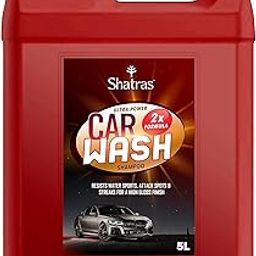 Shatras 5 Ltr foam Car Wash Shampoo Concentrate - pH Neutral, Thick Suds With Shine Enhancing Formula - Bubblewash Snow Car Foam Shampoo That Works With Both Bucket Wash And Foam Cannon-image-6
