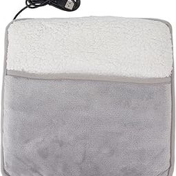 Electric Foot Warmer, Foot Massager with Heat Heating Pad for Feet Feet Warmers USB Powered Fast Heating Soft Removable Washable Foot Cover for Winter 5V-image-8