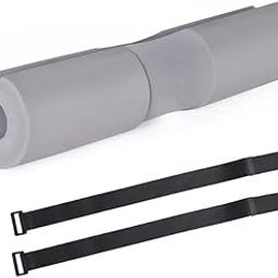 Fitcozi Pad for Squats, Lunges and Hip Thrusts - Weight Lifting Bar Cushion Pad Protector for Neck and Shoulder - Fit Standard and Olympic Bars (Barbell Pad Grey)-image-86