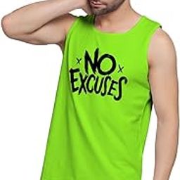 NO EXCUSES CROSS Gym Vest Printed Tank Top Bat Vests Mens Gymwear Sando Fabric 100% Cotton sleeveless Vest Sando_(DS-SDO-033)-image-33
