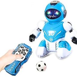 VikriDA RC Robot Remote Control Soccer Game for Kids Tackle, Dribble & Shoot Football Toys for Boys & Girls USB Rechargeable- Robot-picture-32