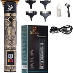Electronic Hair Trimmer for Unisex | 120min Runtime | Self Sharpening & Smooth Blades | Professional Hair Clipper | 4 in 1 USB Charge Trimmer | Easy to Operate (3.5x7in), Golden & Black-image-13