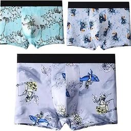 Men's Imporated Material Ice Silk Briefs Men Boxer Brief | Men Extra-Thin Ice Silk Elasticity | Best Fitting (Multicolor)(Pack of 3)-picture-1