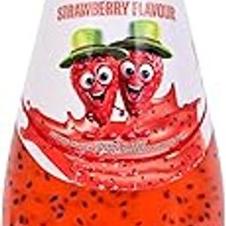 FIESTA Basil Seed Drink With Strawberry Flavour | Flavor Drink with Basil Seed, Ready to Serve | Full of Fruit Fibres, Energy Booster Drink - 290 Ml_Pack of 1-image-57