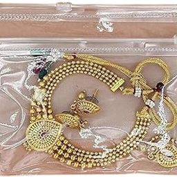 Dhamee 20 Multipurpose Storage Pouches Jewellery Pouch Makeup Pouches Travel Accessories Pouches Jewellery Organiser Zip Lock Pouches Cosmetic Organizer Storage Organizer Stationery Pouches.-image-10