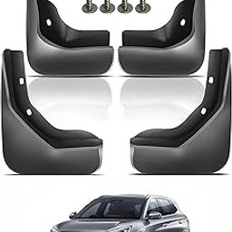 CARIZO Car Heavy Duty Cup Type Splash Mud Guards | OE Type Front and Rear Mud Flaps | Pack of 4 | Compatible with BYD eMax 7 (2025)-image-7