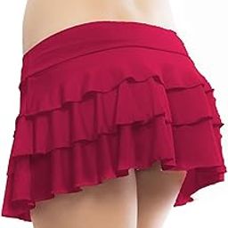 Women's Babydoll Flirty Layered Ruffle Pleated Sexy Naughty Lingerie Mini Skirts for Special Romentic Moments-image-33