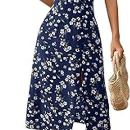 Floral Printed High Slit Ruched Bust Maxi Outfit Dress for Women's & Girl's-image-77