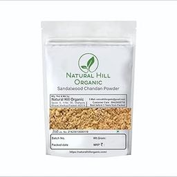 Natural Hill Organic Sandalwood Chandan Powder 150 Gram Pure- No Mixing- No Preservative -असली For Beauty and Health Zipper Pack-25