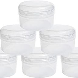 Nsb Herbals Clear/Transparent 20 GM/ML Empty Jar/Container For Storing Eyeshadow, Makeup, Face Cream, Lip Balm, Jewellery, Watch Parts, Beads (Pack of 12)-41