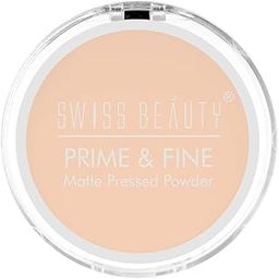 Swiss Beauty Prime & Fine Matte Pressed Powder For All Skin Types, Face Makeup, Shade- 01 Classic Ivory, 8g-picture-20