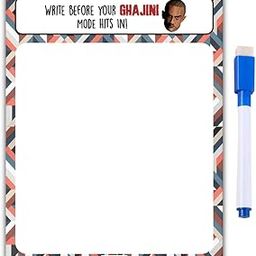 Fridge Magnetic Memo- Ghajini Fridge Memo Flexible White Board Sheet- Daily Planner with Marker (Rewritable Dry Erase)-picture-2