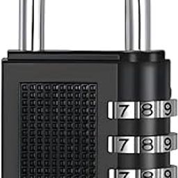 BOSCO 4-Digit Combination Number Lock – Anti-Theft Metal Padlock for Travel Bags, Luggage, Tool Boxes, Gym Lockers, School Lockers, Doors & Cabinets – Resettable PIN Lock, Multicolour, Set of 1-2