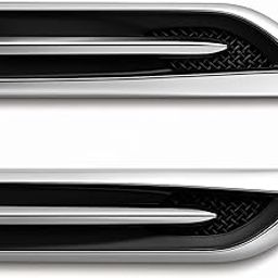 Car Side Air Flow Vent Hole Cover Fender Trim for Hexa All 2016 to 2020 Models of Ta-ta Car Fender Intake Grille Duct Decor Sticker Universal Fit for All Cars, (Set of 2, Abs Plastic)-image-37