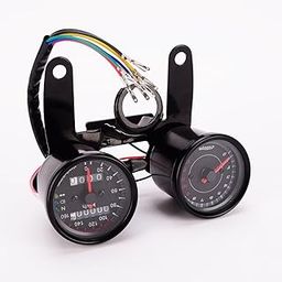 Enakshi® Universal Motorcycle LED Dual Odometer Speedometer Tachometer Speedo Meter |Parts & Accessories | Motorcycle Parts | Instruments & Gauges | Other Instruments & Gauges-14