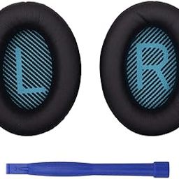 Techzere Replacement Ear Cushions Pads Ear Cup Cover Black for Bose QC25 Headphone-image-58